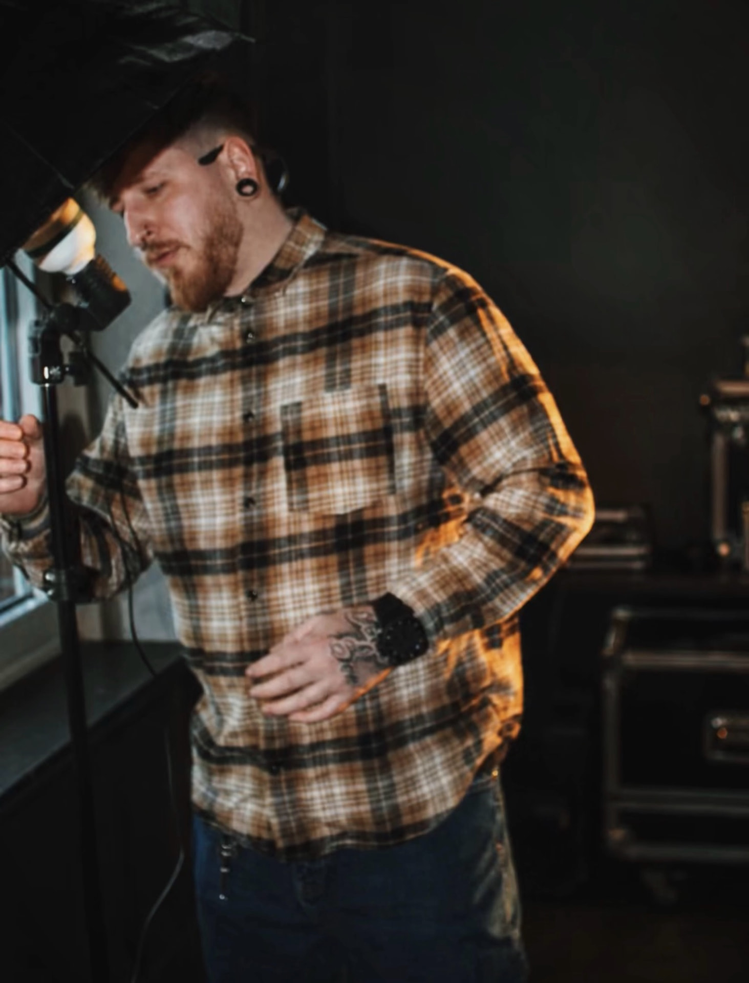 Jan bei der Arbeit im Studio